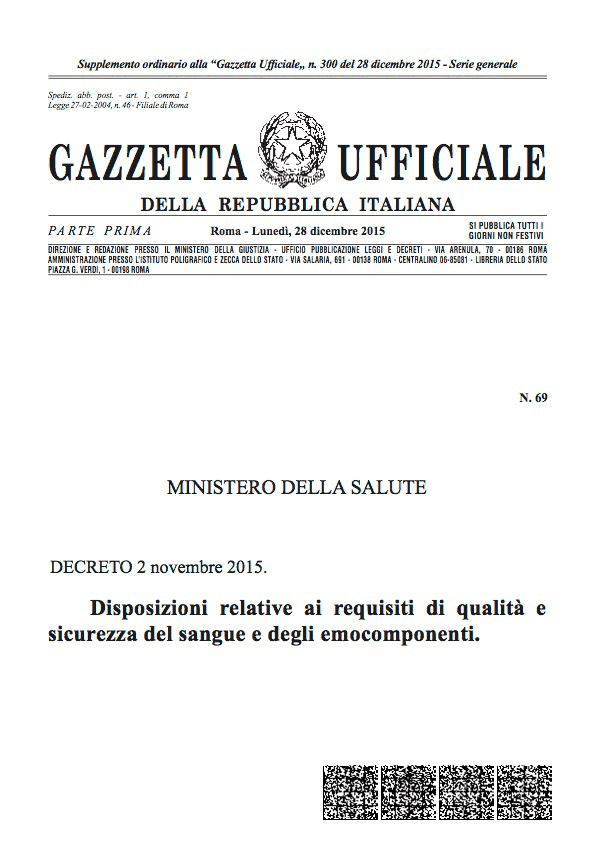 Decreto Sangue 2015